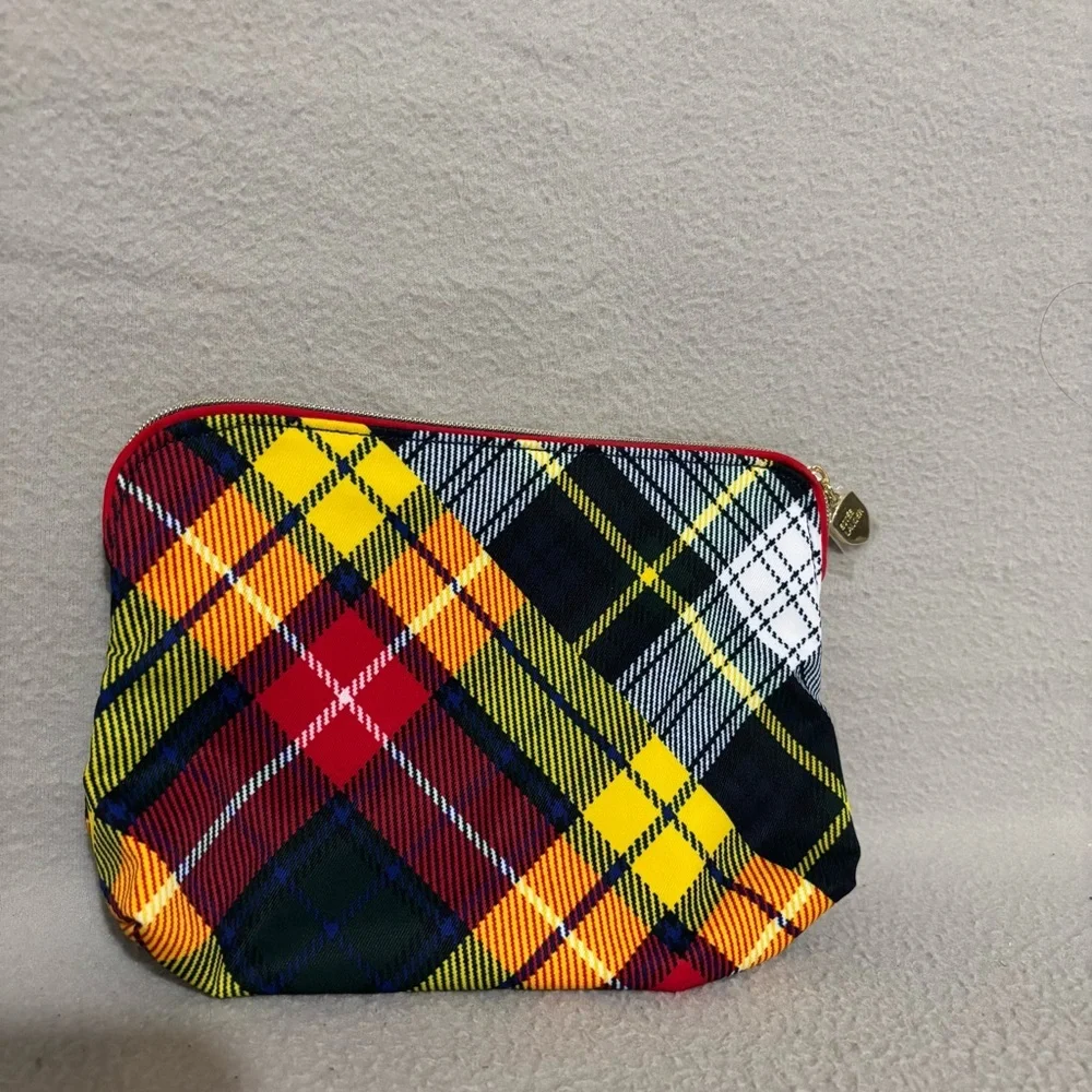 Estee Lauder Tartan Plaid Cosmetic Pouch Make-up Bag